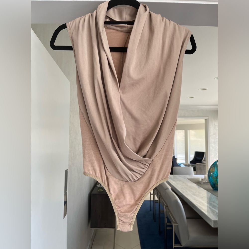 Bebe beige bodysuit
